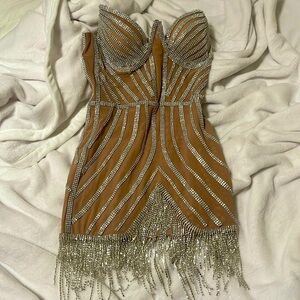 Layla Diamanté mini dress